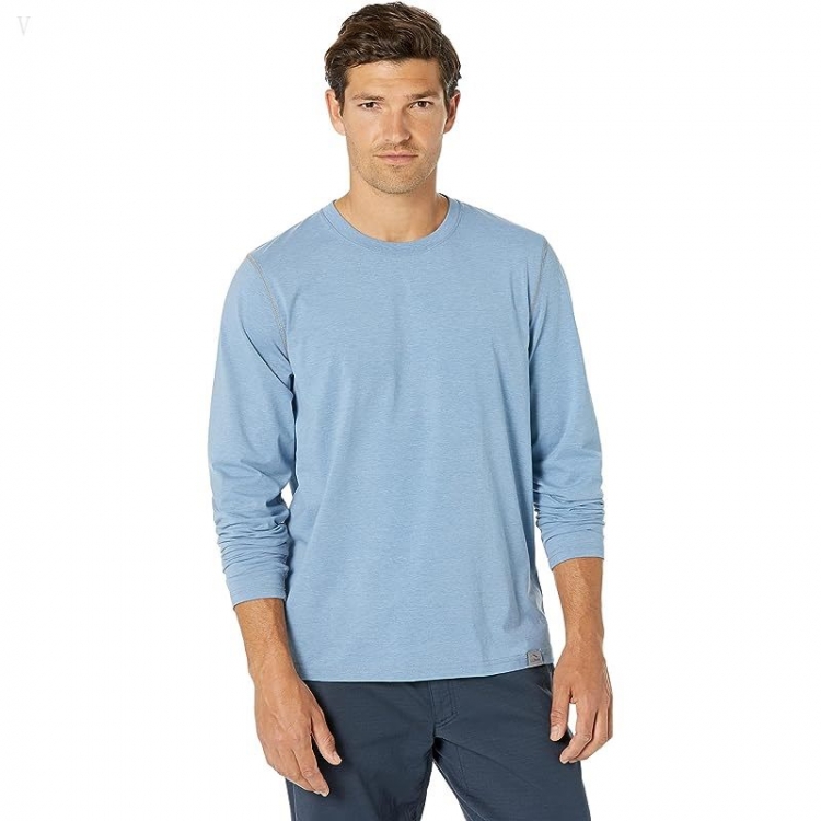 L.L.Bean Insect Shield Field Tee Long Sleeve Baltic Blue ID-9xDtG2Ni - Click Image to Close