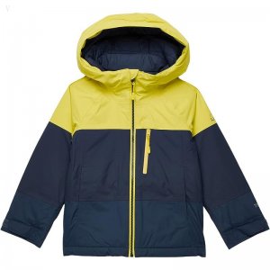 L.L.Bean Wildcat Waterproof Ski Jacket (Little Kids) Citron/Carbon Navy ID-eu4jH1lq