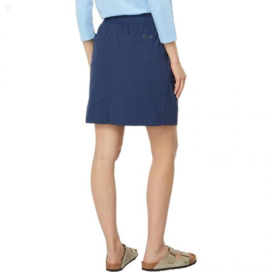 L.L.Bean Vista Camp Skort Nautical Navy ID-spuExM1D