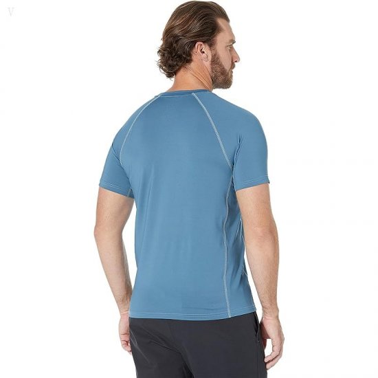 L.L.Bean Swift River Cooling Sun Shirt Short Sleeve Regular Iron Blue ID-q3Vi5OCZ