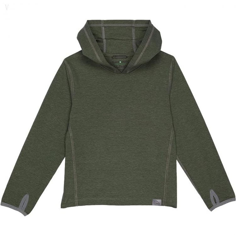 L.L.Bean Insect Shield Hoodies (Little Kids) Kelp Green ID-Mm6ZgSsn - Click Image to Close
