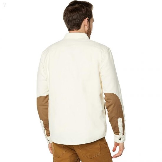 L.L.Bean Signature Rugged Soft Twill Shirt Regular Cream ID-L55lb3hR