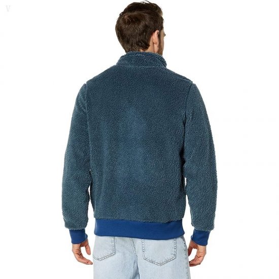 L.L.Bean Bean\'s Sherpa Fleece Jacket Regular Storm Blue/Collegiate Blue ID-fSO38Cz2