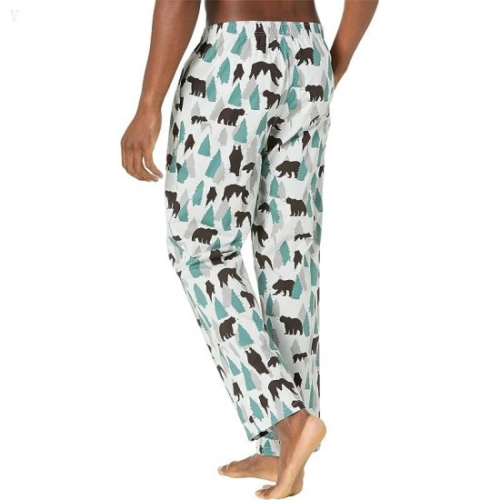 L.L.Bean Comfort Stretch Woven Sleep Pants Regular Flint Bear ID-4MmDOgic