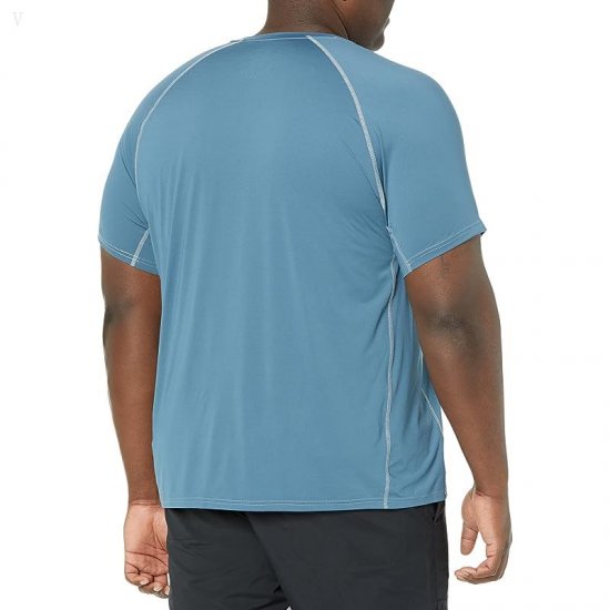 L.L.Bean Swift River Cooling Sun Shirt Short Sleeve - Tall Iron Blue ID-KcG77LcF