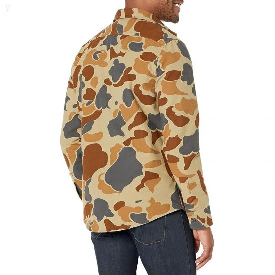 L.L.Bean Signature Chamois Print Pale Olive Camo ID-5QSOFFtF