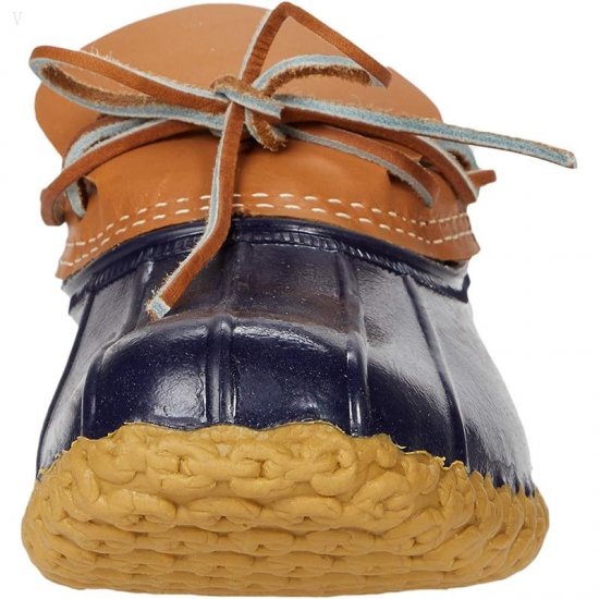 L.L.Bean Bean Boots Rubber Moc Tan/Navy ID-MYRe99Jv