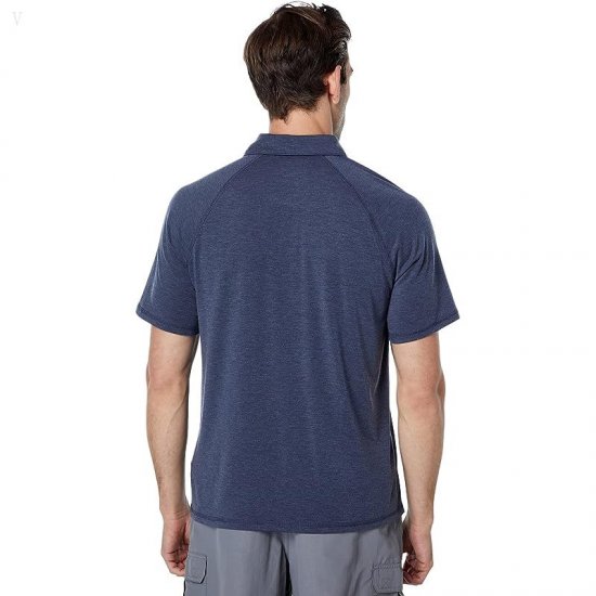 L.L.Bean Everyday SunSmart Polo Short Sleeve Carbon Navy ID-ga5xXOoO