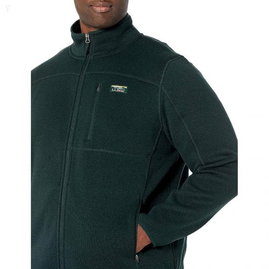 L.L.Bean Sweater Fleece Full Zip Jacket Dark Hunter ID-TTERSgp5