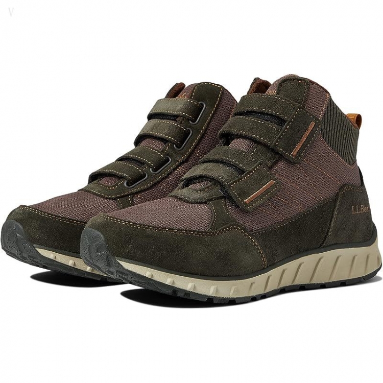 L.L.Bean Snow Sneaker 5 Boot Mid Water Resistant Insulated Hook-and-Loop Loden/Dark Earth ID-7dnLjTrt - Click Image to Close