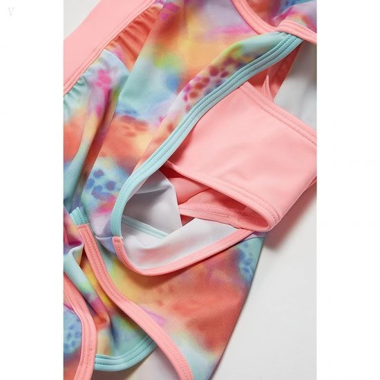 L.L.Bean Watersports Swim Tankini Shorts (Big Kids) Rainbow Spots ID-RY0WAxuk