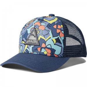 L.L.Bean Kid??s Bean's Trucker Hat Motif Bright Mariner Flower Power ID-bG7I2989