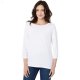 L.L.Bean Soft Stretch Supima Boatneck 3/4 Sleeve White ID-rZkMFOJk L.L.Bean Soft Stretch Supima Boatneck 3/4 Sleeve White ID-rZkMFOJk