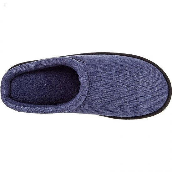 L.L.Bean Sweater Fleece Slipper Scuff Bright Navy ID-OMATbZ73