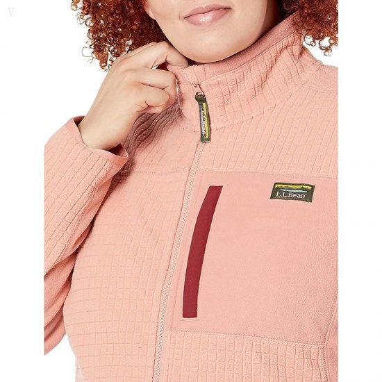 L.L.Bean Plus Size Mountain Classic Windproof Fleece Jacket Soft Cayenne ID-0lyZPDr3