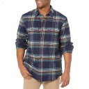 L.L.Bean Signature Chamois Print Navy Plaid ID-mkD2XHT6