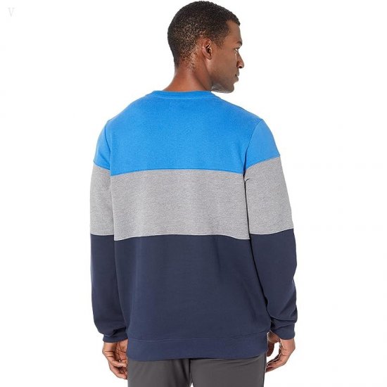 L.L.Bean 1912 Sweatshirt Crew Neck Color-Block - Tall Classic Navy/Deep Sapphire ID-7oJm67Z1