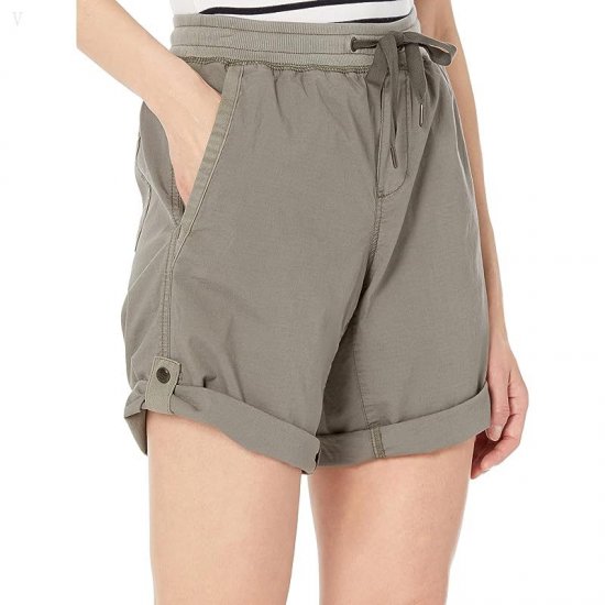 L.L.Bean Ripstop Pull-On Shorts Dark Taupe ID-OvV0nyC0
