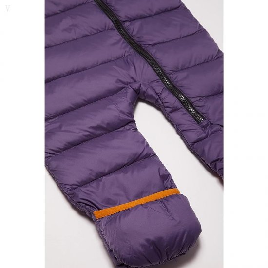 L.L.Bean Ultralight 650 Down Color-Block Bunting (Infant) Black/Bright Purple ID-aPURbx1Q
