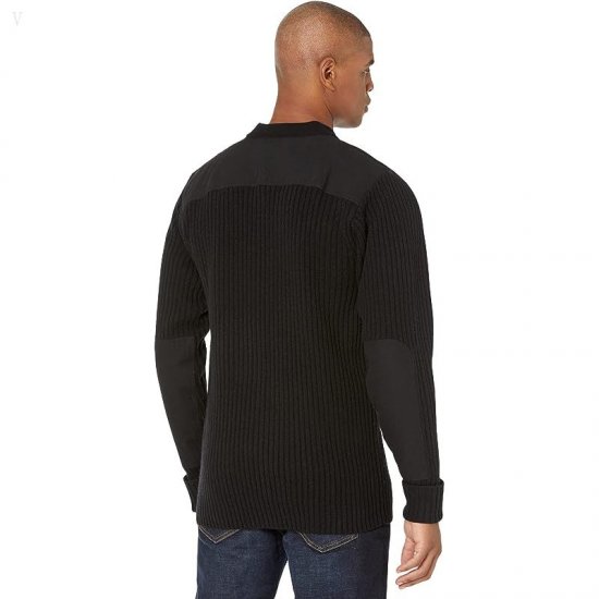 L.L.Bean Commando Fatigue Henley Sweater - Tall Black ID-H1Jd7tKt