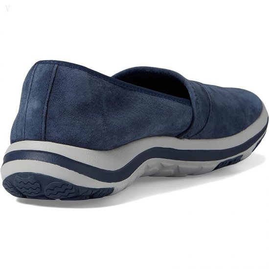 L.L.Bean Back Cove Stretch Slip-Ons Nubuck Dark Indigo ID-DusFxhTO