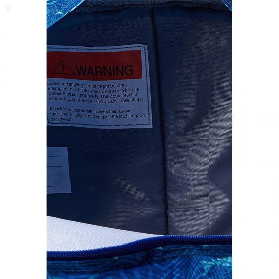 L.L.Bean Kids Original Backpack Print Regatta Blue Geo Shark ID-3CuSYVhO