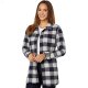 L.L.Bean Signature Chamois Shirt Snap Front Plaid Dark Indigo Heather Plaid ID-vKZTbC5Y