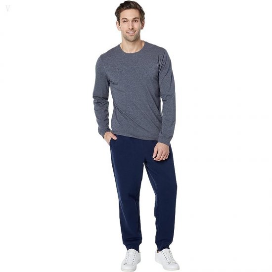 L.L.Bean Comfort Stretch Pima Long Sleeve Tee Shirt Gray Heather ID-xKA0BbtF