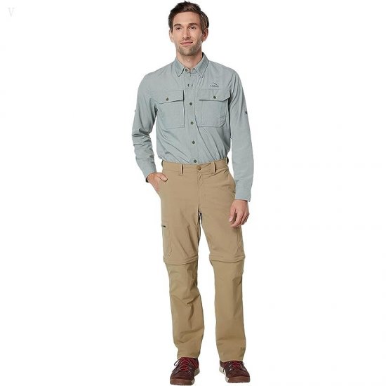 L.L.Bean Cresta Hiking Zip Off Pants Dark Driftwood ID-IN9EJAuE