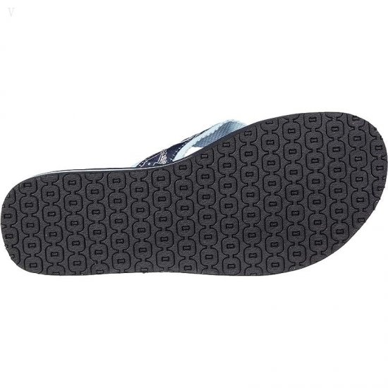 L.L.Bean Classic Maine Isle Flip-Flop 3 Motif Classic Navy Whale/Blue Haze ID-q28Gg5wx