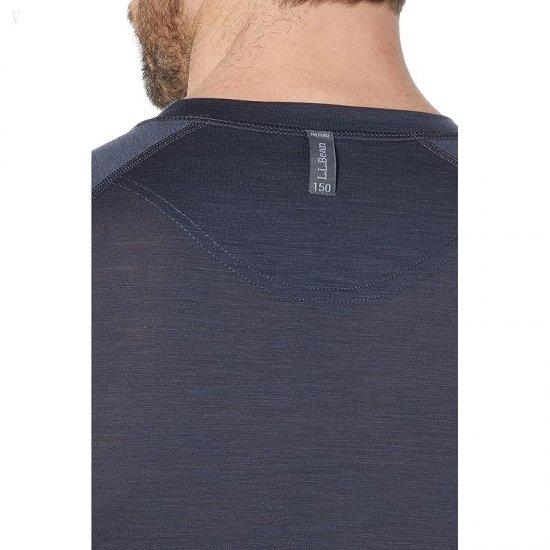 L.L.Bean Cresta Ultralight 150 Short Sleeve Crew Alloy Gray ID-QN3s2Ee9