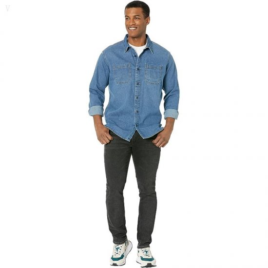 L.L.Bean BeanFlex Denim Shirt Traditional Fit Stonewashed ID-3HfP6dYI