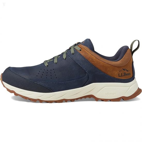 L.L.Bean Trailfinder Water Resistant Hiker Low Carbon Navy/Saddle ID-ACrtCJbf