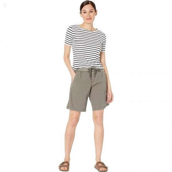 L.L.Bean Ripstop Pull-On Shorts Dark Taupe ID-OvV0nyC0