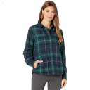 L.L.Bean Fleece Lined Flannel Shirt Snap Front Plaid Deep Spruce ID-nxxrBJV2