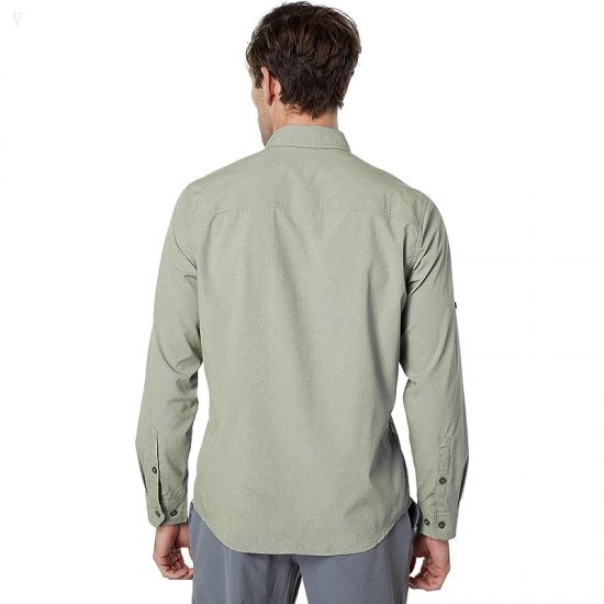 L.L.Bean No Fly Zone Shirt Long Sleeve Deep Olive ID-BYovWKbb