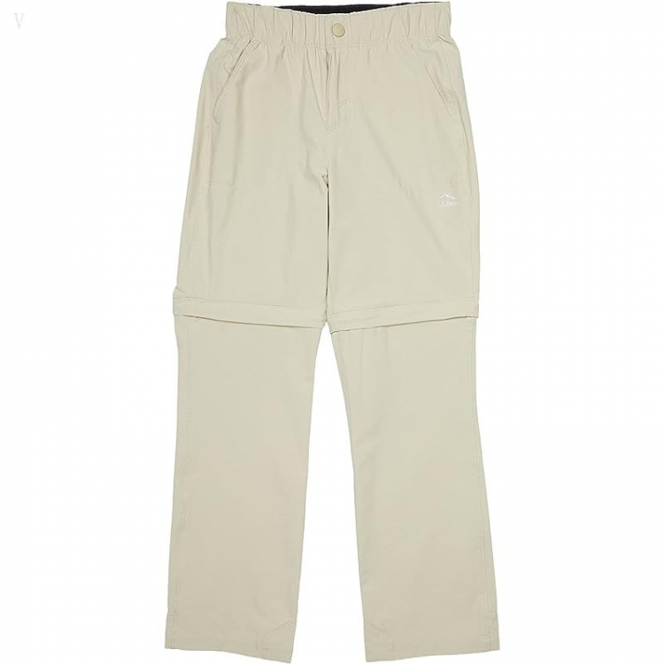 L.L.Bean Cresta Hiking Zip Off Pants (Big Kids) Cement ID-UpYmbWrG - Click Image to Close