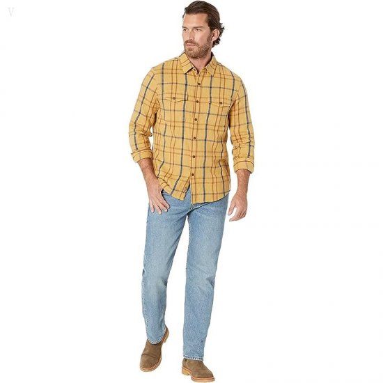 L.L.Bean Signature Heritage Flannel Plaid American Khaki ID-7jH0jSiQ