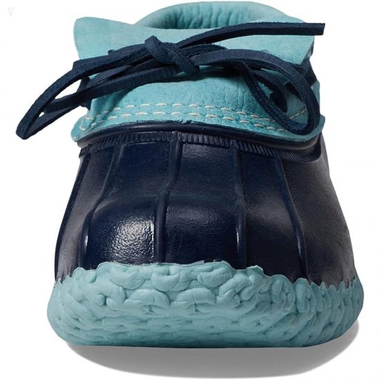 L.L.Bean Rubber Moc Smoky Blue/Bright Navy/Smoky Blue ID-Mr990p0p