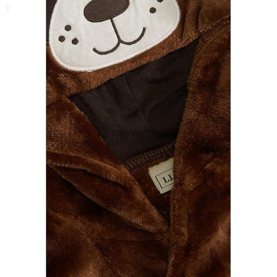 L.L.Bean Cozy Animal Robe (Little Kids) Dark Barley ID-6VXAEhpe