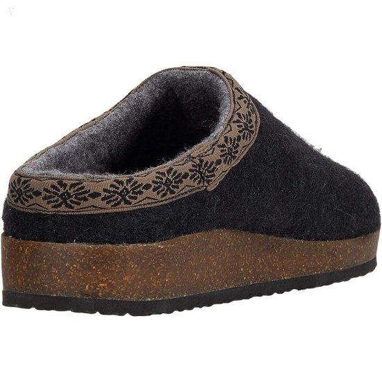 L.L.Bean Wool Slipper Clog Black ID-xRPR5OWJ