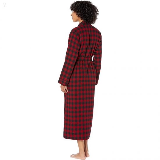L.L.Bean Scotch Plaid Flannel Robe Unlined Plaid Rob Roy ID-qfVD7umC