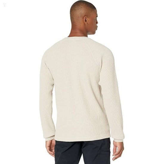 L.L.Bean Signature Waffle Crew Regular Oyster Shell ID-4OjPkk5J