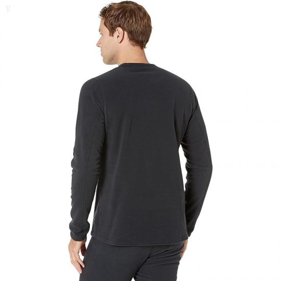 L.L.Bean Fleece Base Layer Long Sleeve Crew Black ID-KY30K8Us