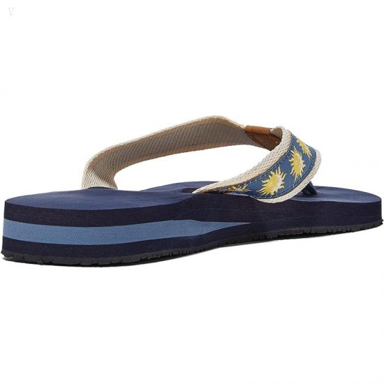 L.L.Bean Classic Maine Isle Flip-Flop 3 Motif Sun/Slate ID-x6ni4FVy