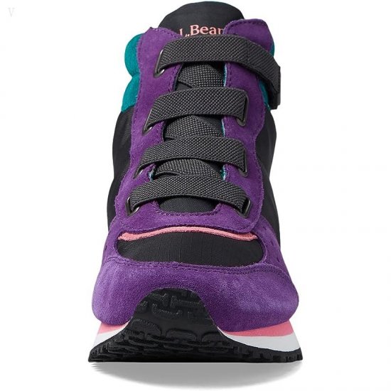 L.L.Bean Katahdin Retro Hiker (Toddler/Little Kid/Big Kid) Jet Black/Bright Purple ID-VkKq4N7r