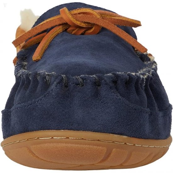 L.L.Bean Wicked Good Moccasins Carbon Navy/Saddle ID-OroigdxL