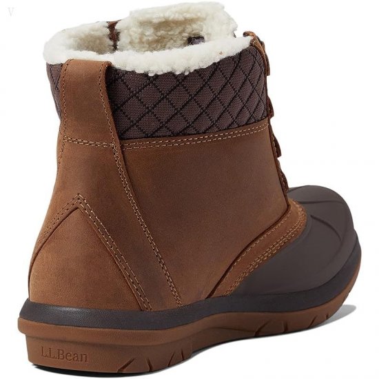 L.L.Bean Storm Chaser Lace Boot 5 Toasted Coconut/Bean Boot Brown ID-GsN8m1WM