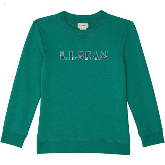 L.L.Bean Athleisure Top (Little Kids) Rustic Green ID-EZJR3Eds