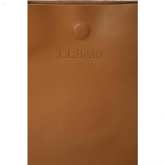 L.L.Bean Stonington Full Grain Leather Tote Bag Camel ID-eCYkUeBO